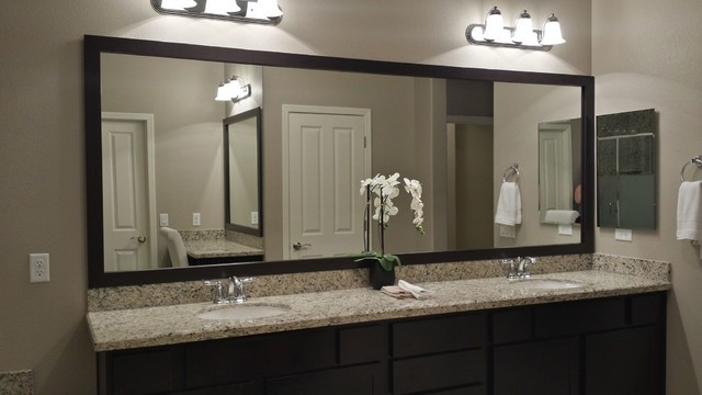 Vanity Wall Mirrors For Bathroom
 Las Vegas Master Bathroom Mirror and Vanity Mirror Before