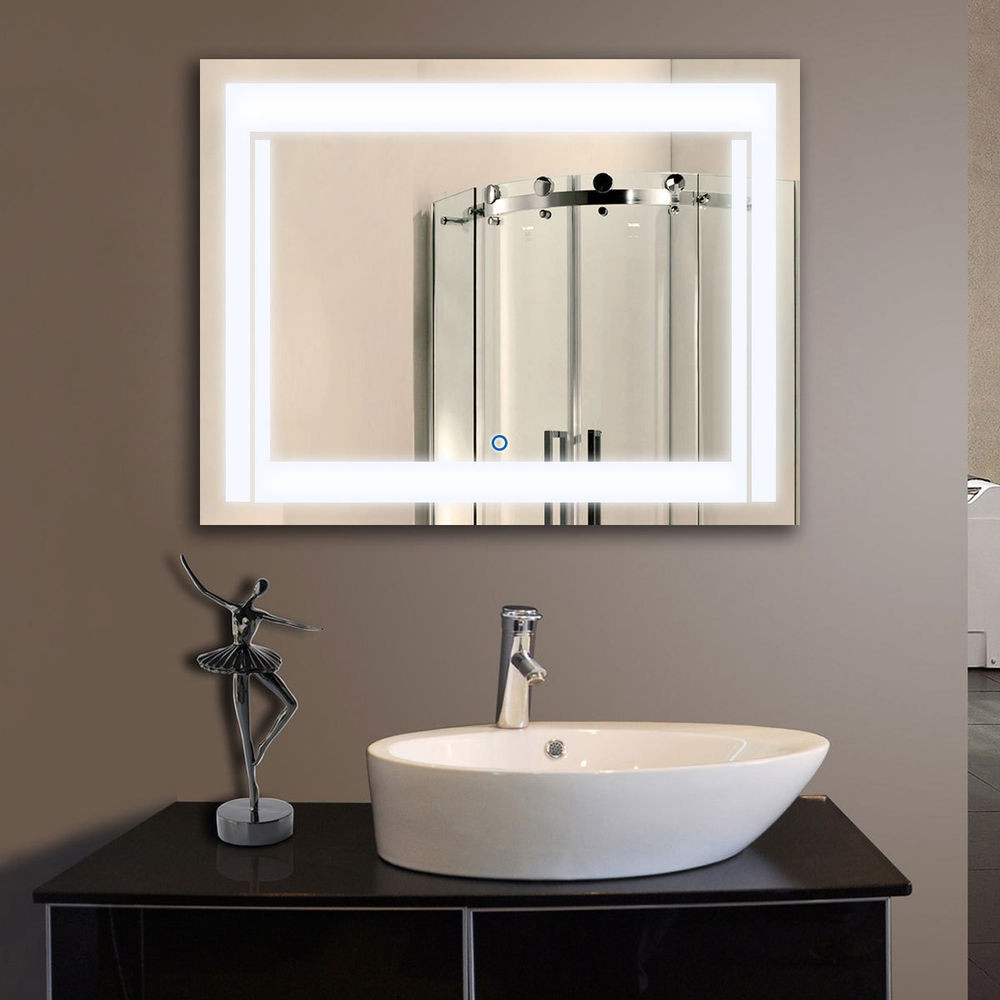Vanity Wall Mirrors For Bathroom
 LED Bathroom Wall Mirror Illuminated Lighted Vanity Mirror