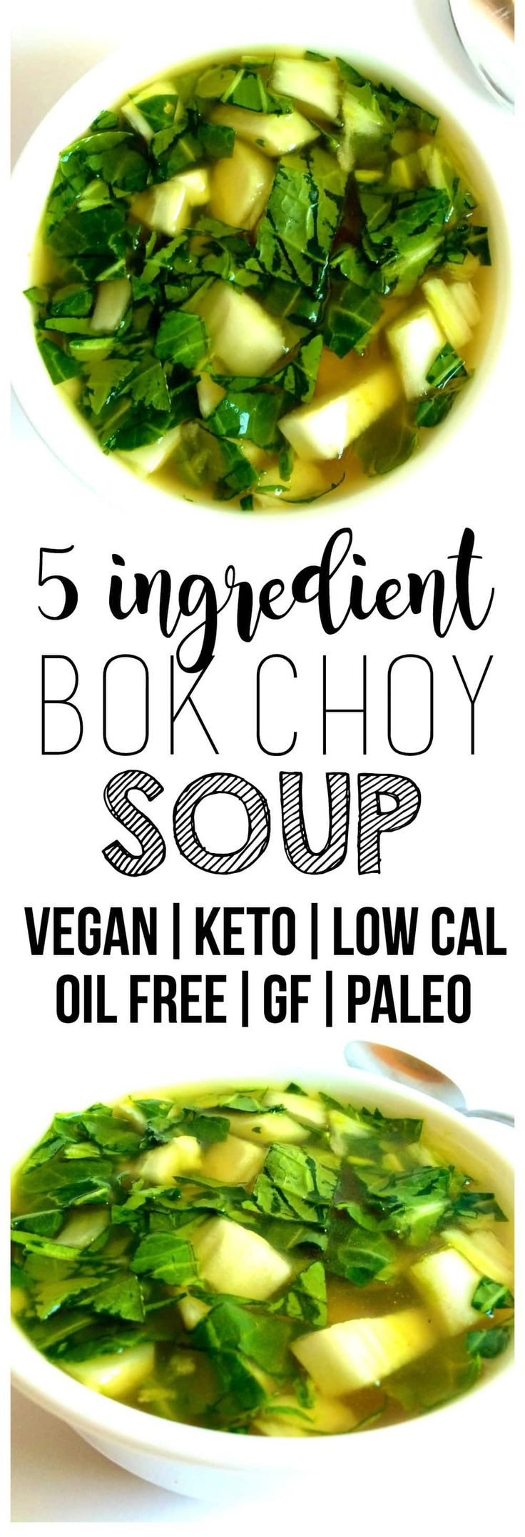 Vegan Bok Choy Recipes
 Simple Vegan Bok Choy Soup 5 Ingre nts