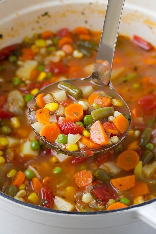 Vegan Soup Recipes Easy
 Ve able Soup 100x better than the canned stuff This
