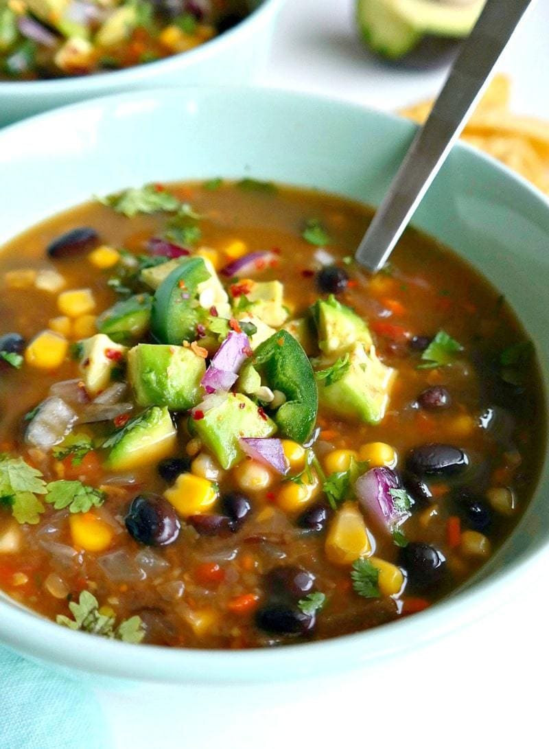 Vegan Soup Recipes Easy
 Spicy Vegan Black Bean Soup The Glowing Fridge