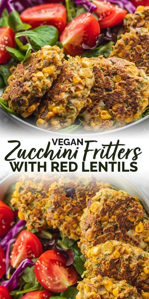 Vegan Zucchini Fritters
 Vegan Zucchini Fritters With Red Lentils Gluten free