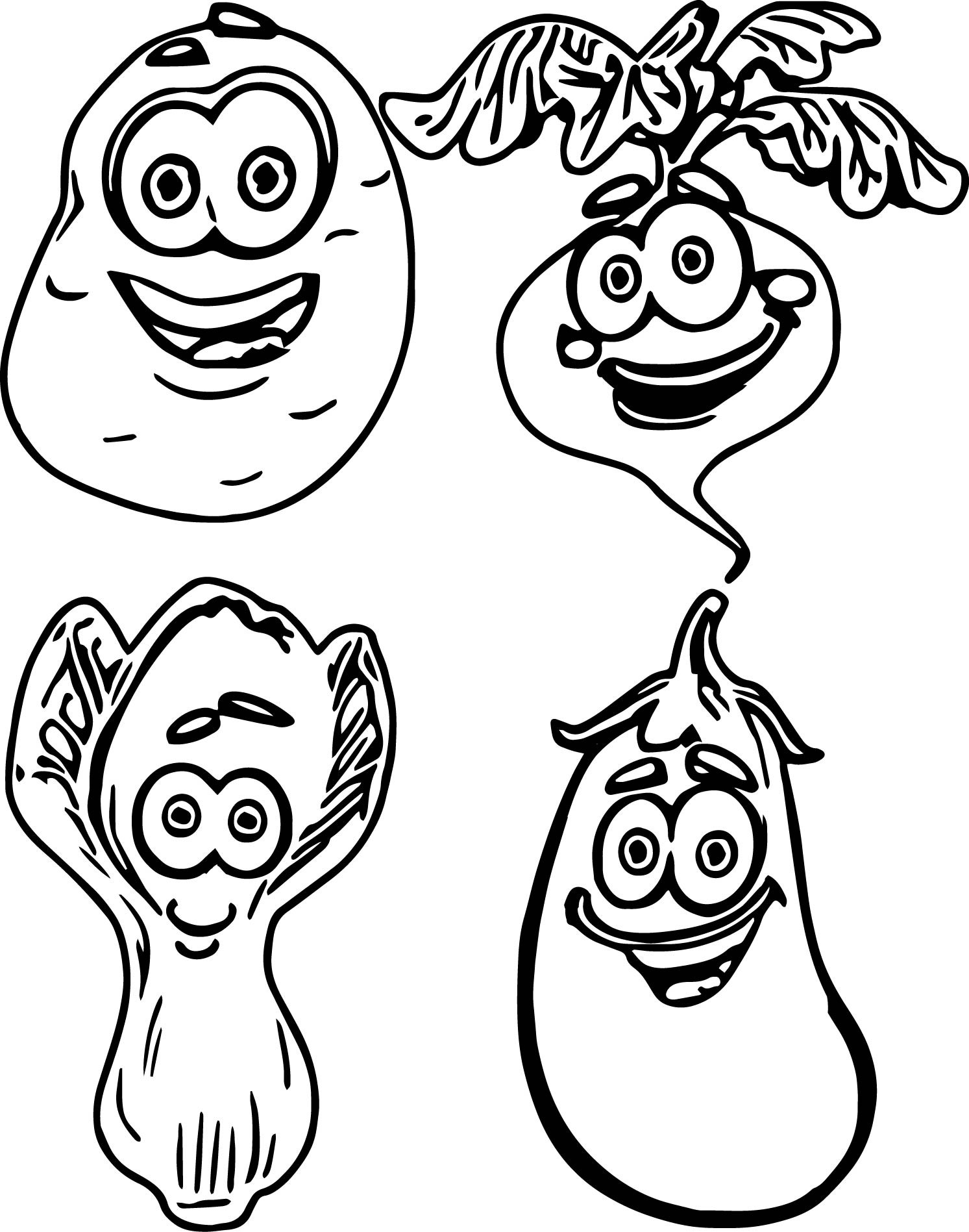 Vegetable Coloring Book Kids
 Ve able Coloring Pages Best Coloring Pages For Kids