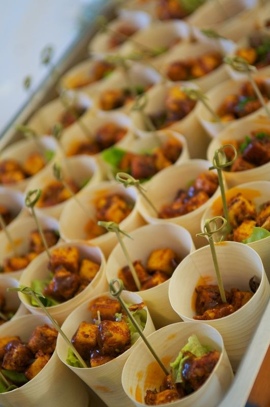 Vegetarian Dinner Party Menu Ideas
 Tandoori paneer cups No recipe Just a great party idea