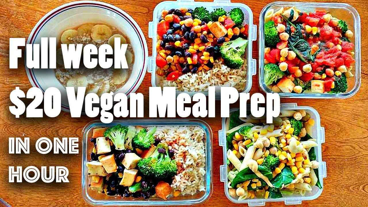 Vegetarian Meal Prep Recipes
 MEAL PREP FOR THE WEEK FOR $20 VEGAN EASY
