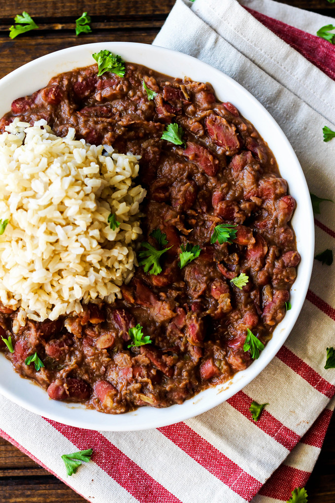 Vegetarian Rice And Beans
 Cajun Style Vegan Red Beans and Rice – Emilie Eats