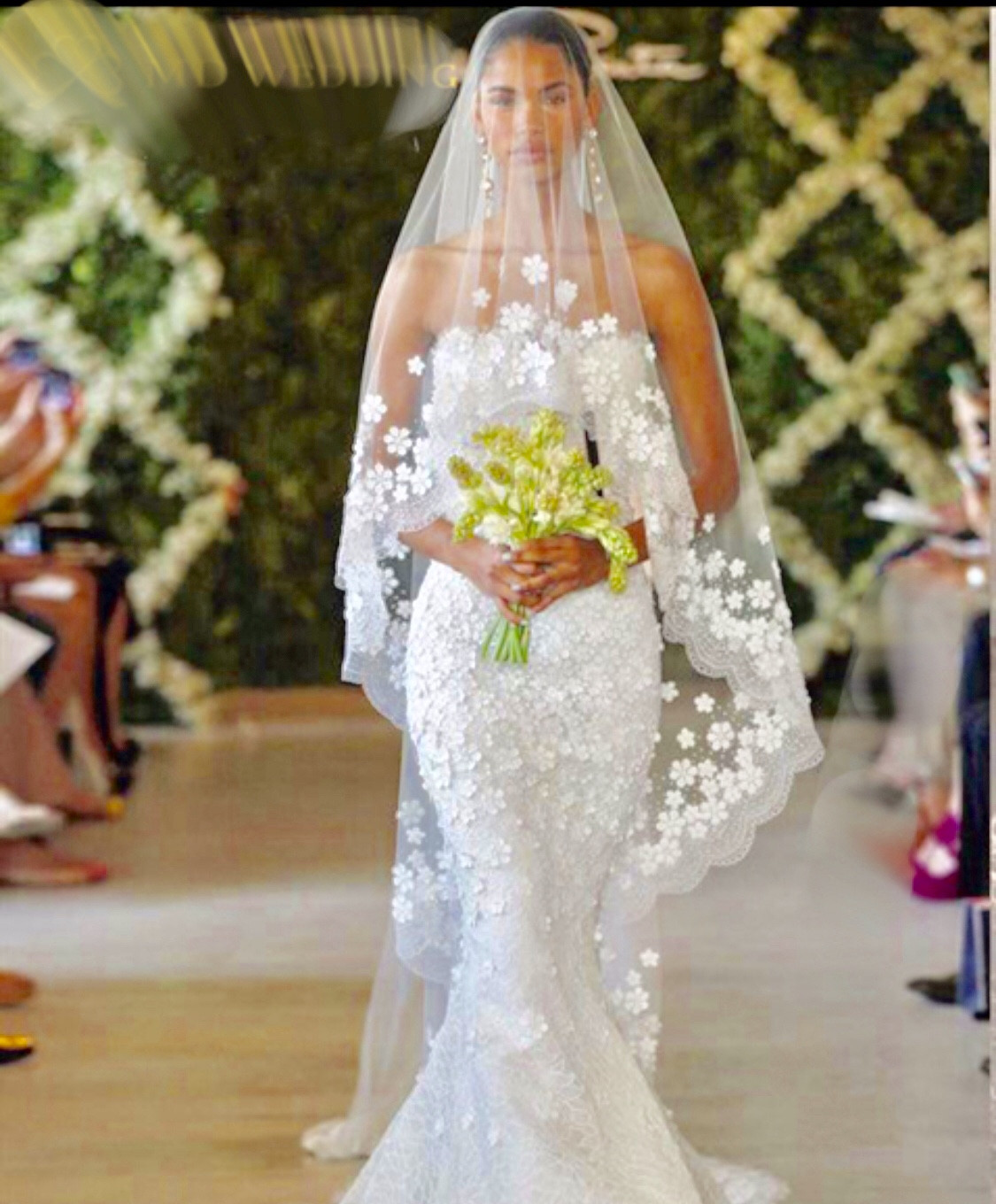 Veil In Wedding
 Bridal Veil White Ivory 3m Long Wedding Veil lace flowers