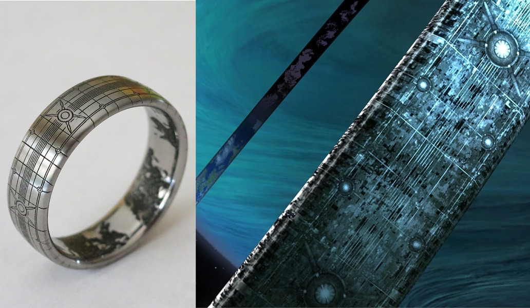Video Game Wedding Rings
 Halo Wedding Ring Superfan Designs Halo Themed Band