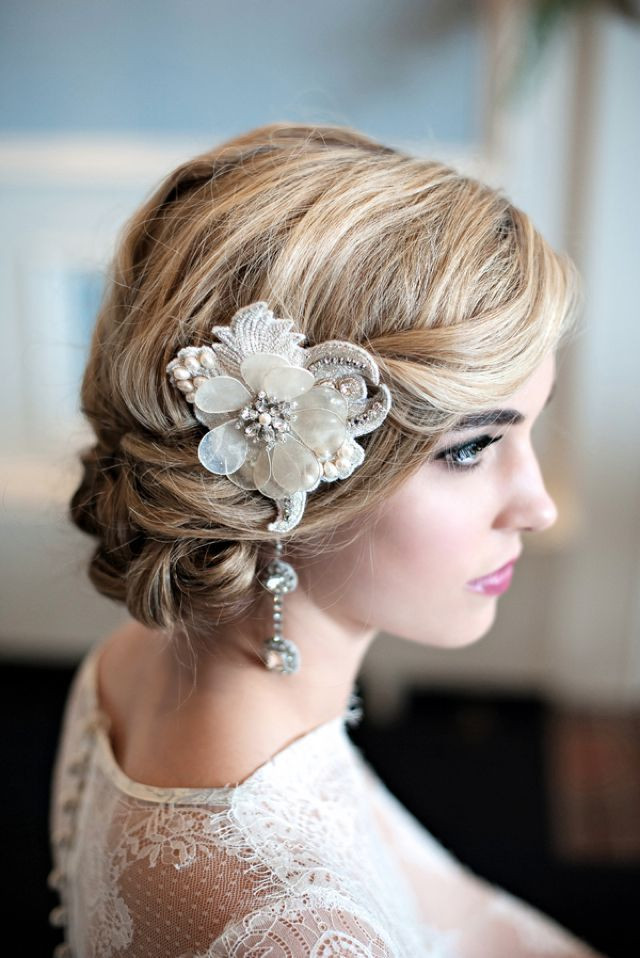 Vintage Wedding Hairstyle
 20 Elegant Art Deco Bridal Hair & Makeup Ideas