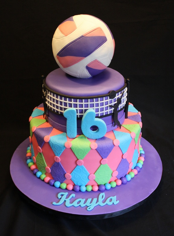 Volleyball Birthday Cake
 Volleyball Theme Sweet 16 Cake