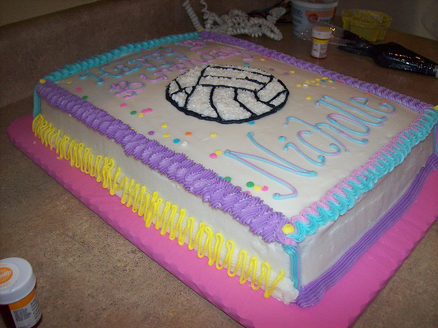 Volleyball Birthday Cake
 Gallery Volleyball Birthday Wedding Designed Cakes