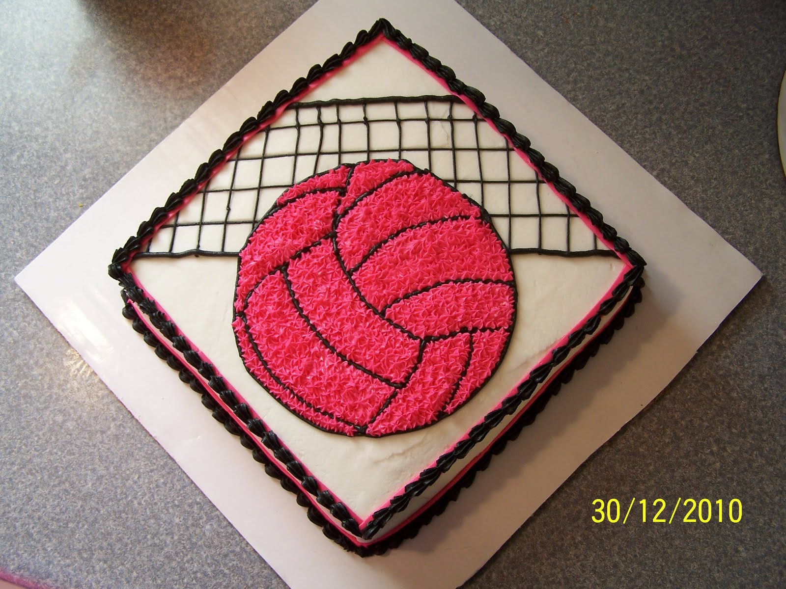 Volleyball Birthday Cake
 Edee s Custom Cakes Volleyball Birthday