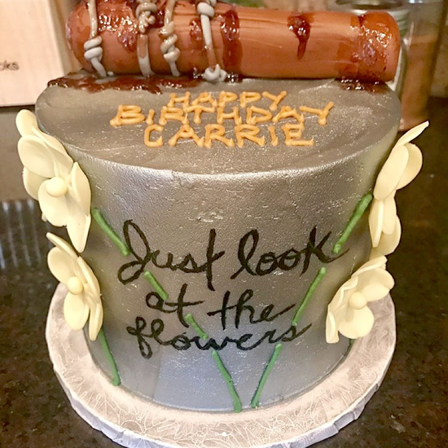 Walking Dead Birthday Cakes
 Carrie Underwood s Walking Dead Birthday Cake s