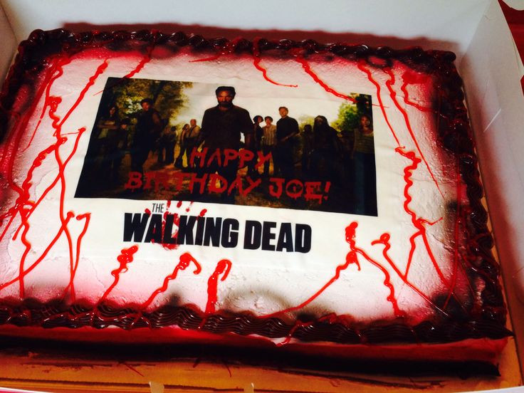Walking Dead Birthday Cakes
 Pin by Nastassja Busch on Johnthan s walking dead birthday