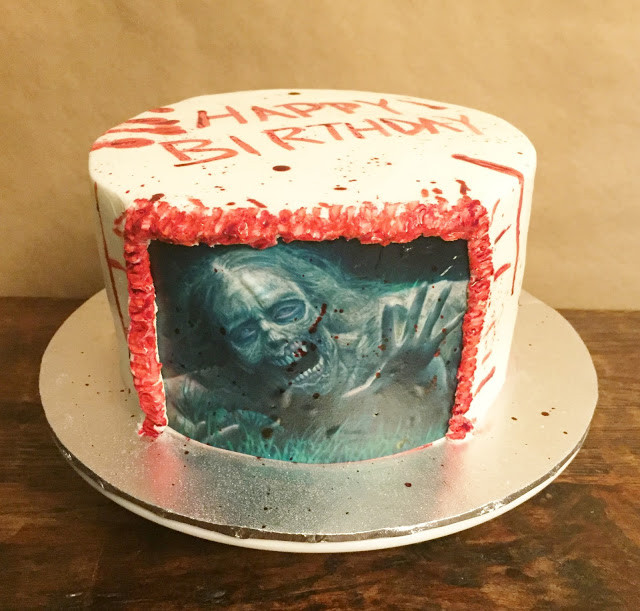Walking Dead Birthday Cakes
 Cakes by Mindy Walking Dead Cake 8"