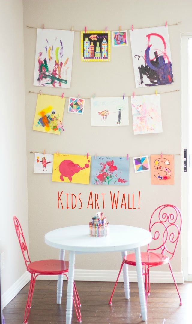 Wall Art Kids Rooms
 The Simplest Way to Display Your Kids Art