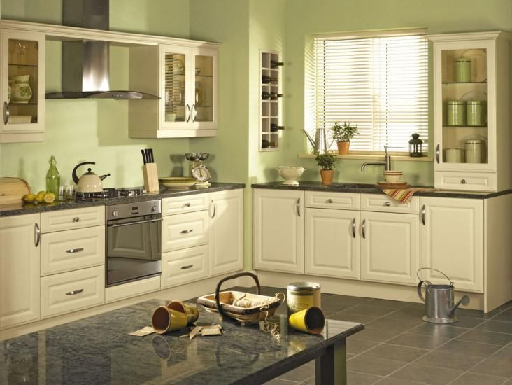 Wall Colors For Kitchen
 10 Beautiful Kitchens with Green Walls
