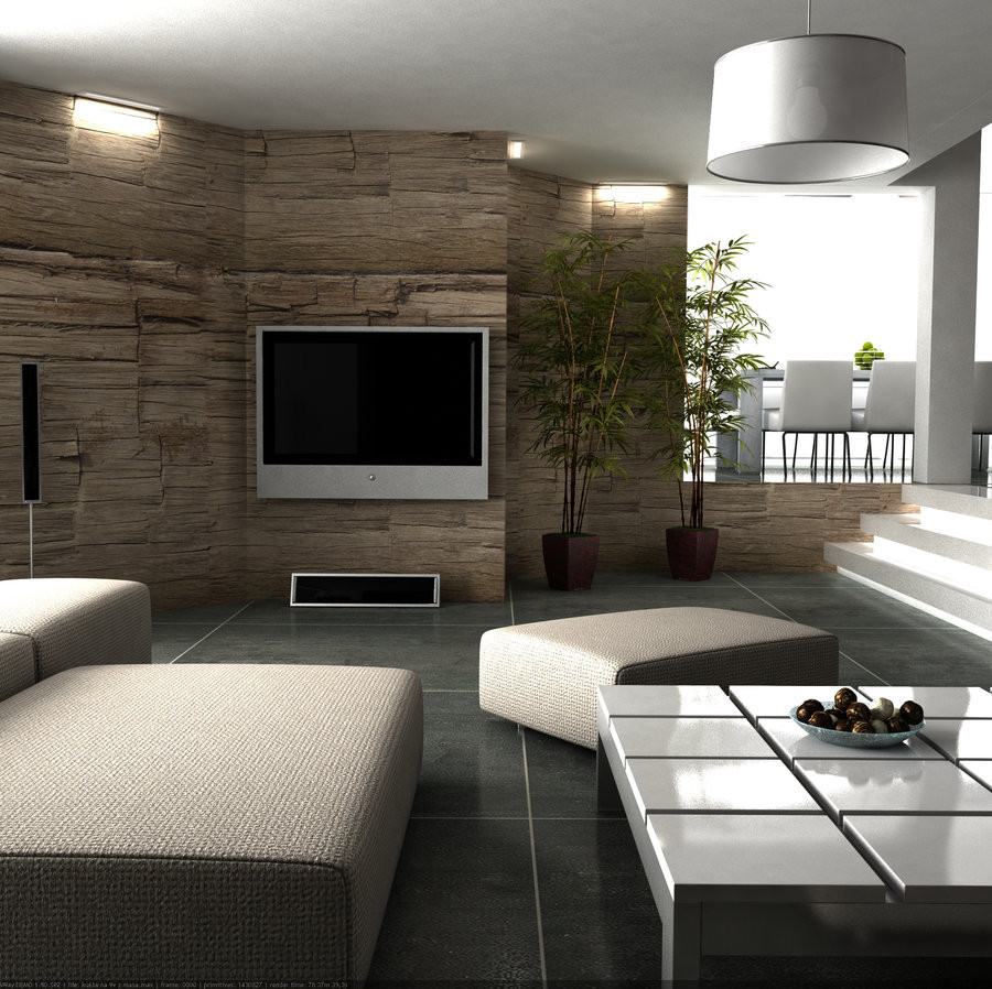 Wall Designs For Living Room
 Moody Melancholic Interiors