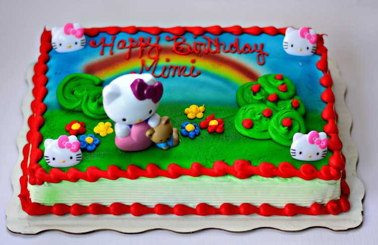 Walmart Birthday Cakes
 How to Throw an Easy Hello Kitty Birthday Party & A Giveaway