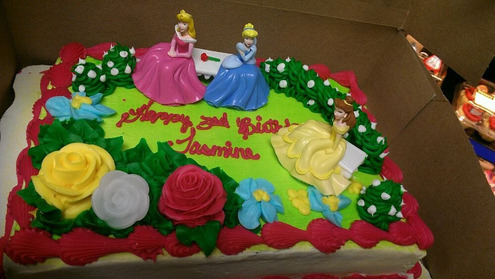 Walmart Birthday Cakes
 Picked up my daughter s Disney Princess birthday cake from