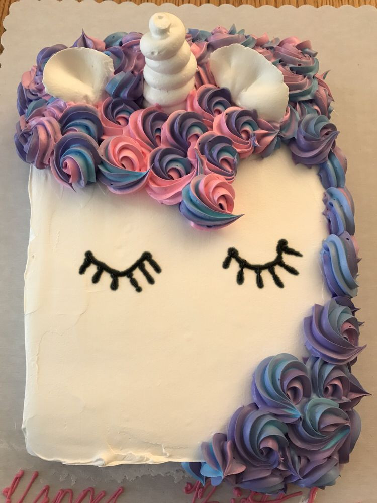 Walmart Birthday Cakes
 Whipped cream unicorn birthday cake Tasted delicious