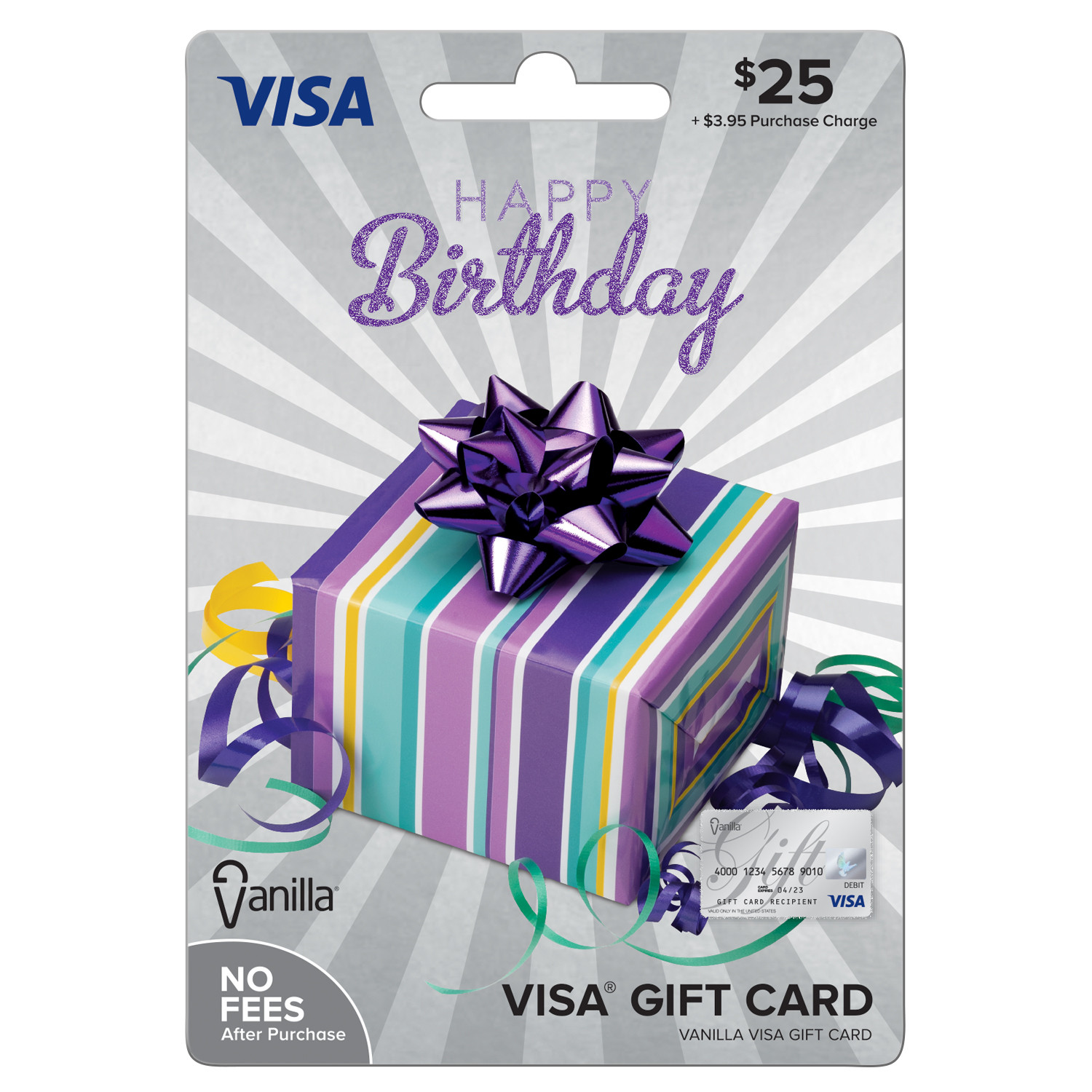 Walmart Birthday Gifts
 Vanilla Visa Birthday Party Box Gift Card $25 Walmart
