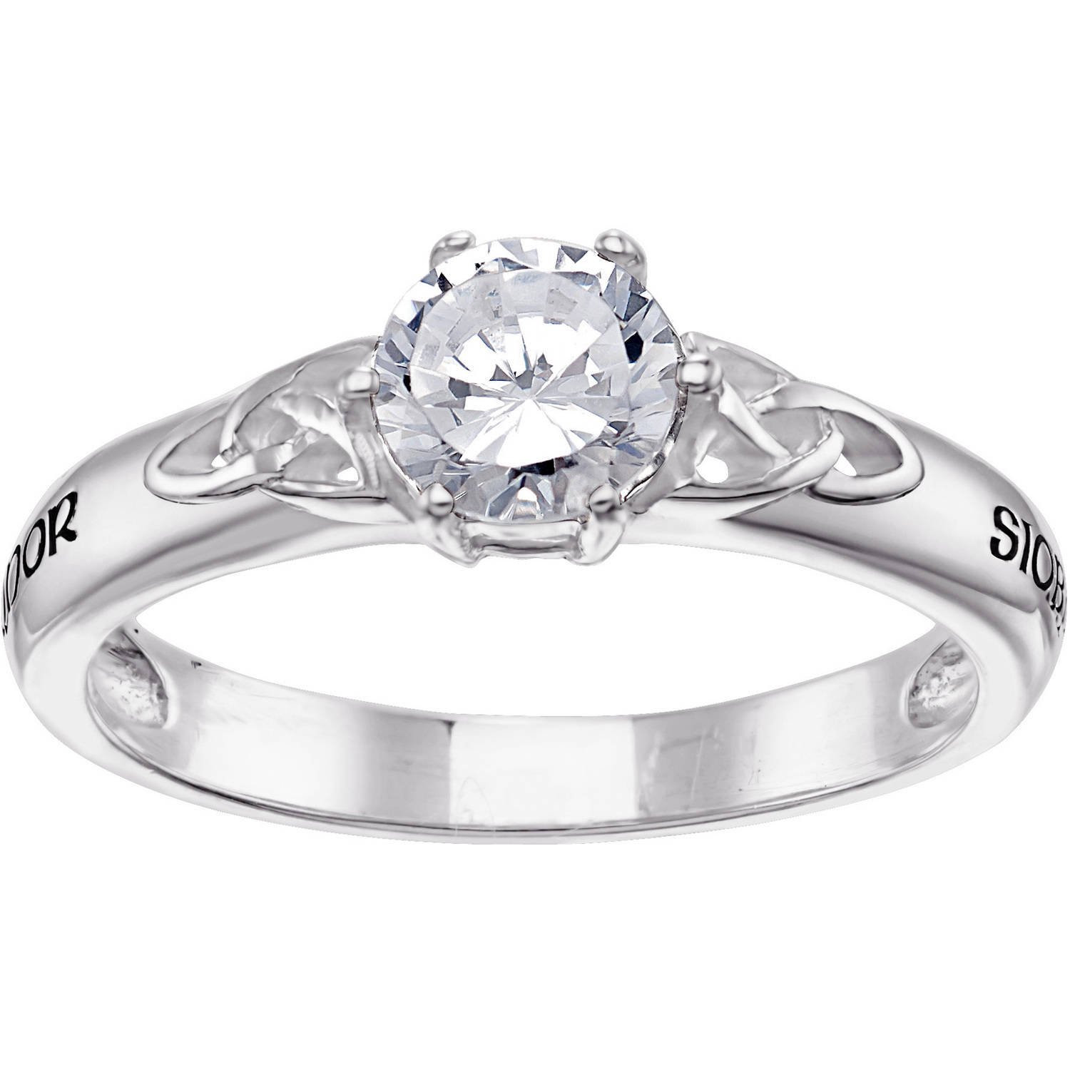 Walmart His And Hers Wedding Rings
 His and Hers 3 Pieces Sterling Silver and CZ Engagement