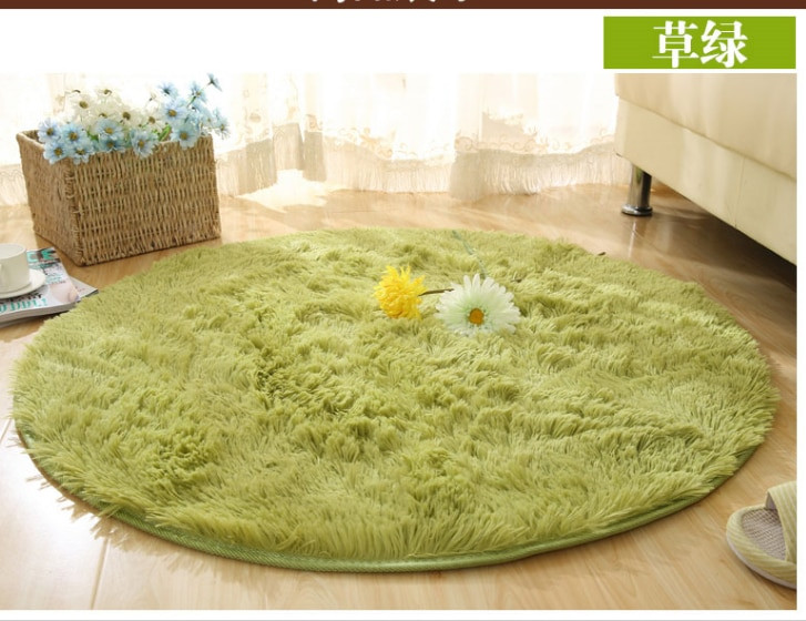 Washable Rugs For Living Room
 free shipping nap 4 5cm 120 120cm Round Washable super