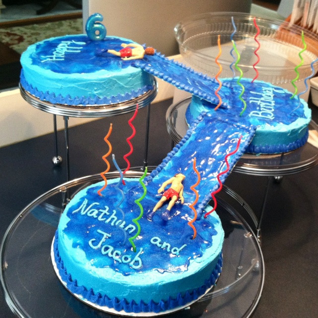 Water Birthday Party
 29 best images about Water slide cakes on Pinterest
