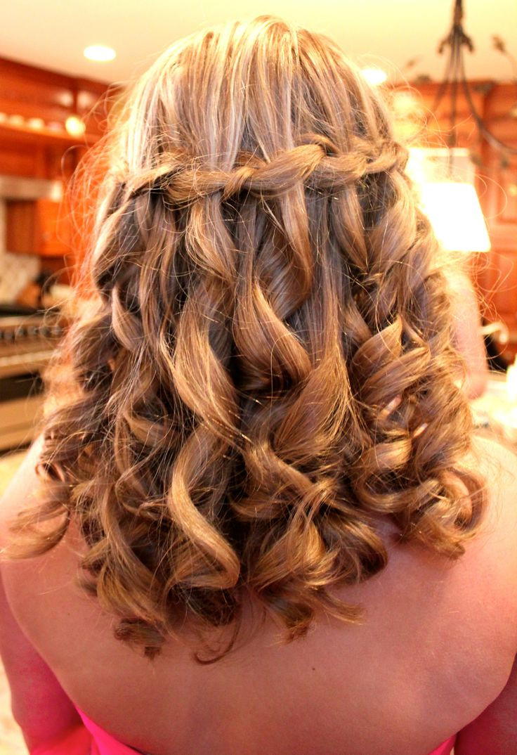 Waterfall Braid Prom Hairstyle
 140 best images about Hair Beauty & Style on Pinterest