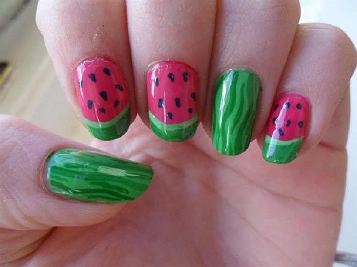 Watermelon Nail Art
 Top 10 Summer Nails For This Season Top Inspired