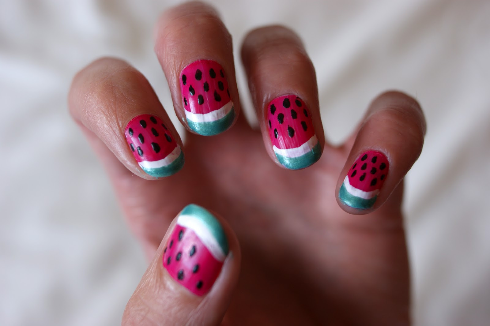 Watermelon Nail Art
 Nail art is dead All hail nails Here’s how and