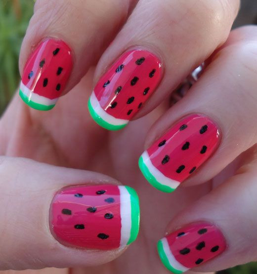 Watermelon Nail Art
 Watermelon Nail Art Designs for Summer 2016