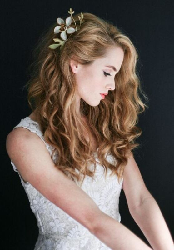 Wavy Bridesmaid Hairstyles
 45 Charming Bride s Wedding Hairstyles For Naturally Curly