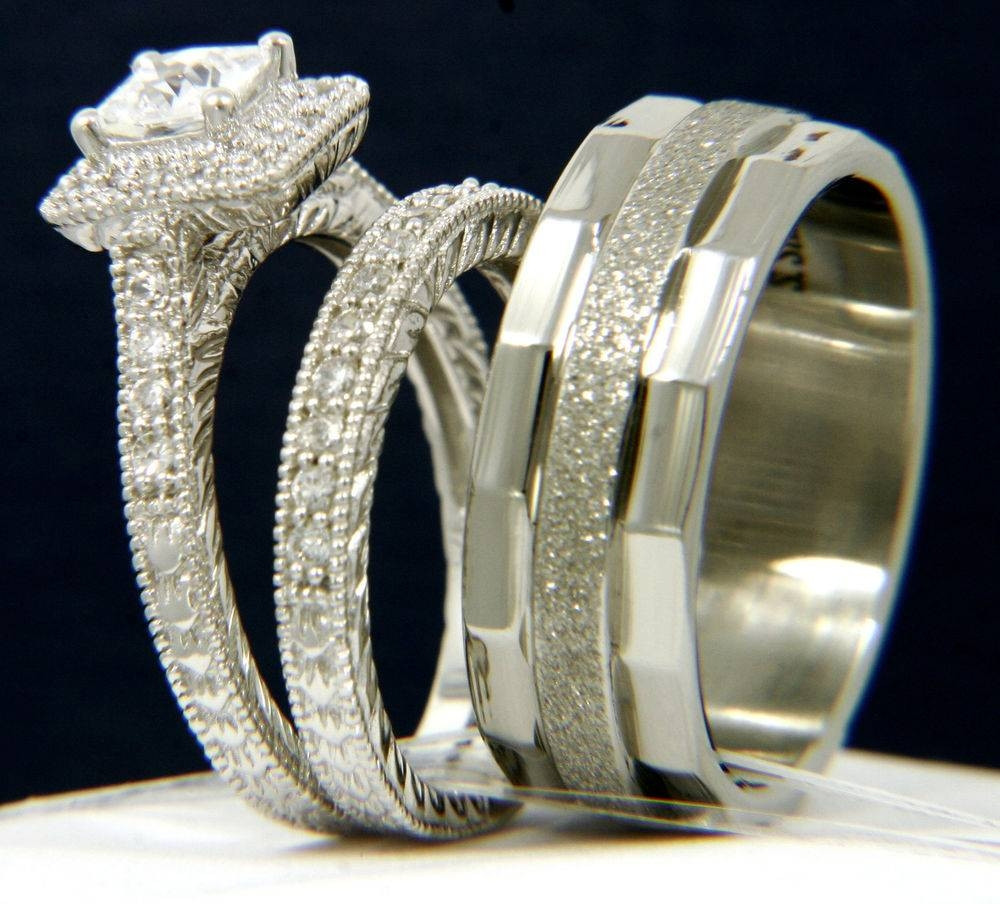 Wedding Band Sets For Bride And Groom
 15 Best of Wedding Rings For Bride And Groom Sets