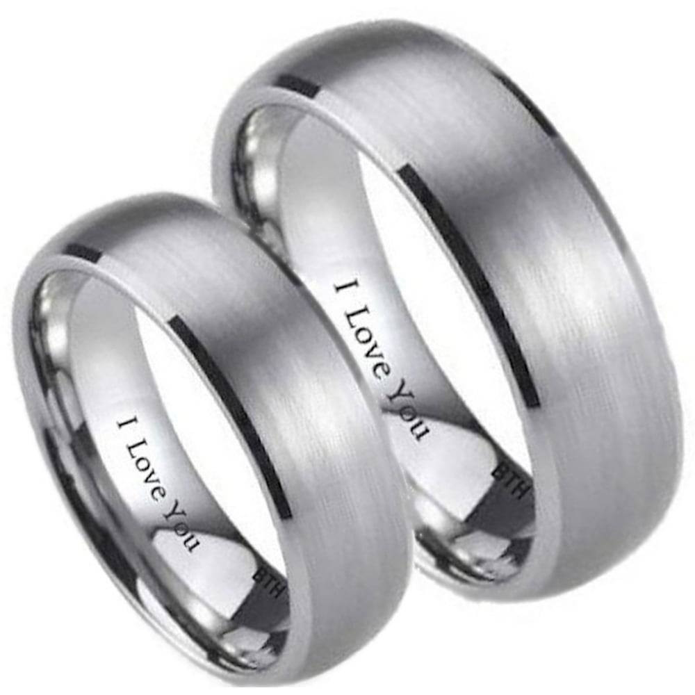 Wedding Bands Sets His And Hers
 15 Best of Titanium Wedding Bands Sets His Hers