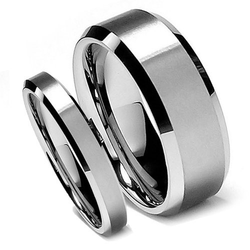 Wedding Bands Sets His And Hers
 Tungsten Wedding Band Sets His and Hers Wedding and