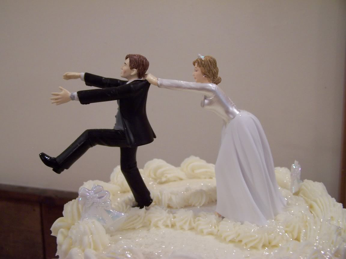 Wedding Cake Toppers Funny
 funny wedding cake topper remarkable and no running again