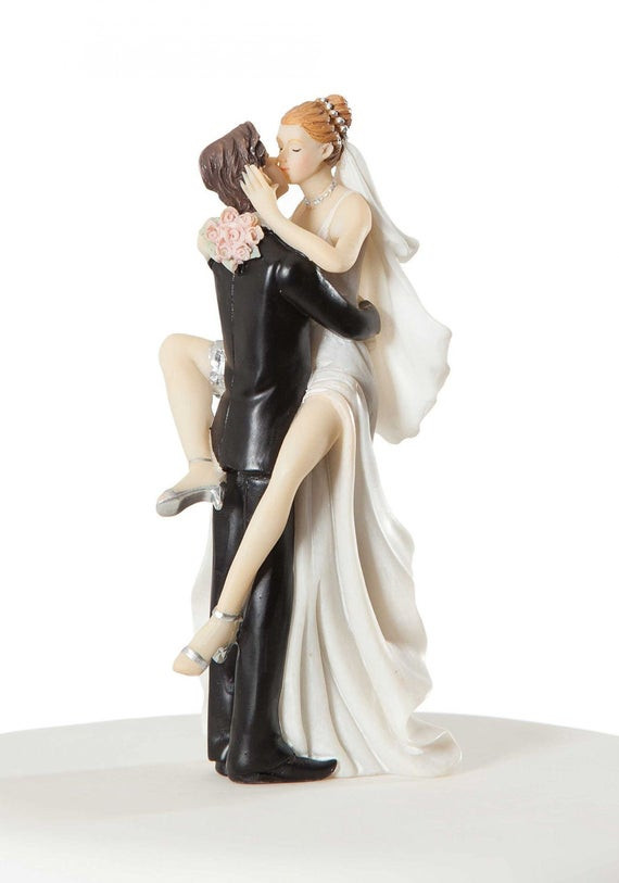 Wedding Cake Toppers Funny
 Funny y Wedding Cake Topper Custom by weddingcollectibles
