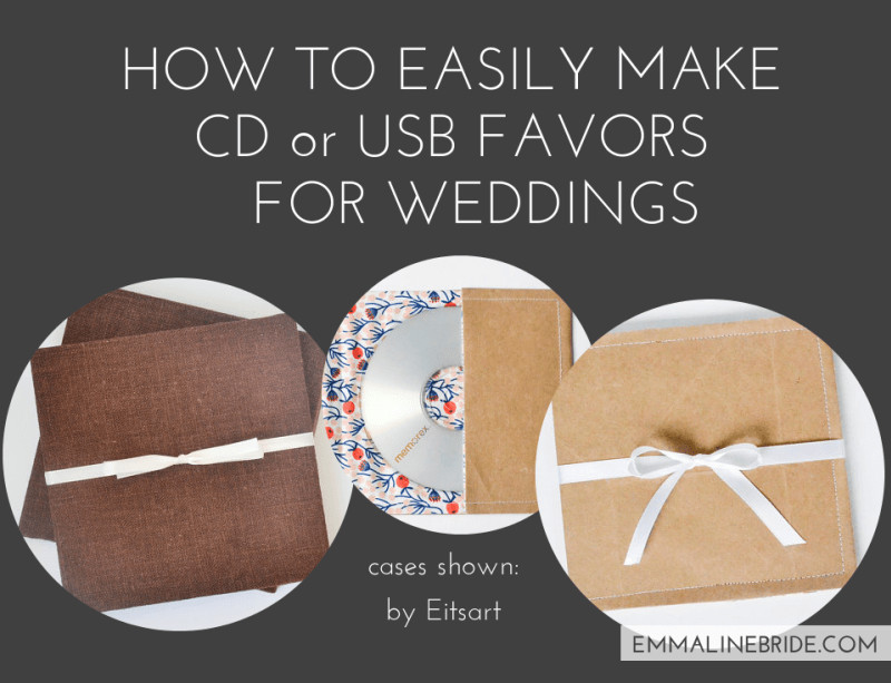 Wedding Cd Favors
 How to Easily Make CD or USB Favors for Weddings