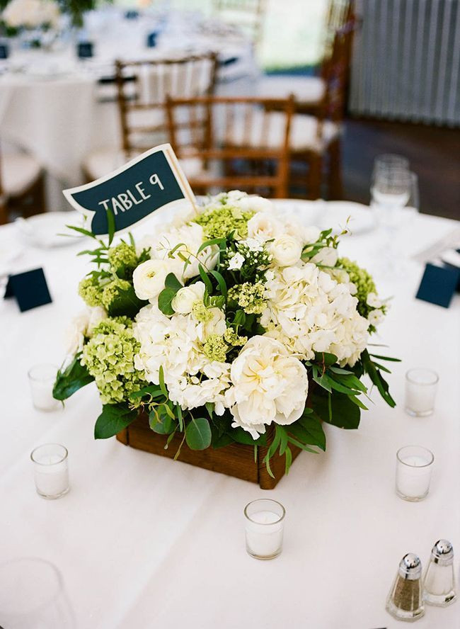Wedding Centerpieces Flowers
 Navy and White Nautical Wedding