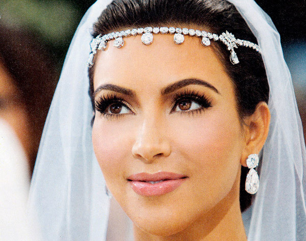 Wedding Day Makeup
 Kim Kardashian s Wedding Day Makeup