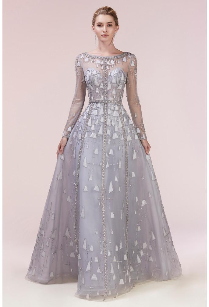 Wedding Dress Alternatives
 Silver Siren A line Elegant Pageant Gown alternative