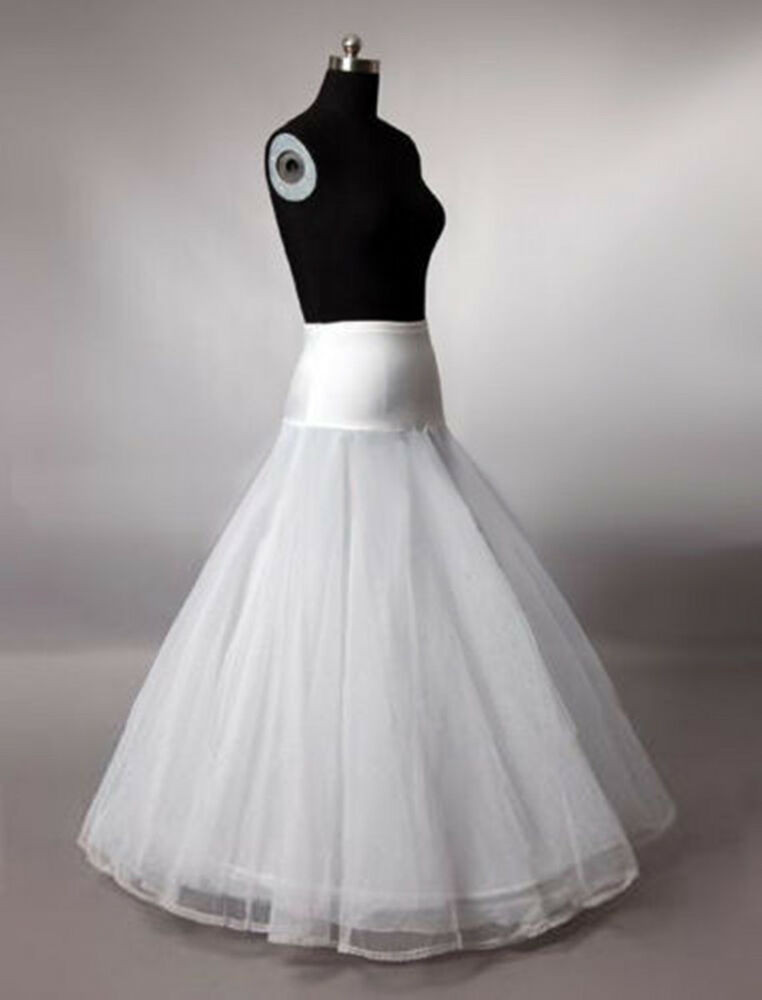Wedding Dress Petticoat
 New White Wedding Bridal Dress 1 Hoop A Line petticoat