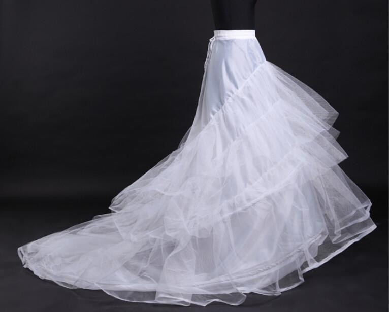Wedding Dress Petticoat
 Cheap White Tulle Wedding Dresses Petticoat Train