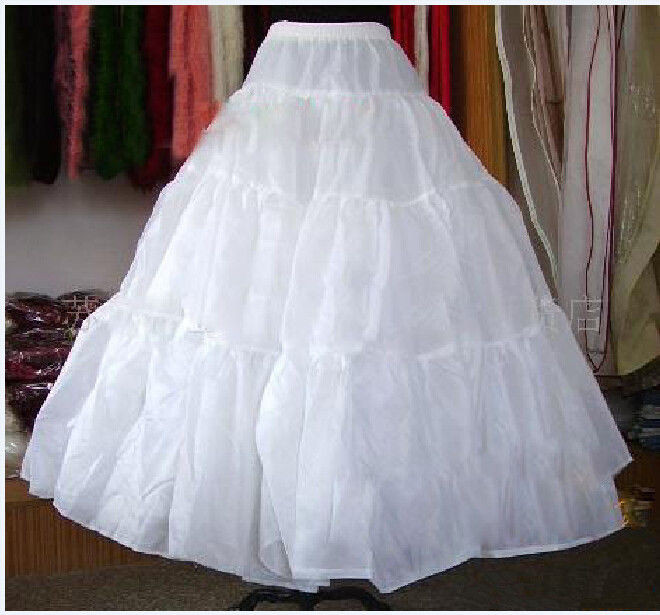 Wedding Dress Petticoat
 Long Petticoat Crinoline Underskirt Bridal Wedding Dress