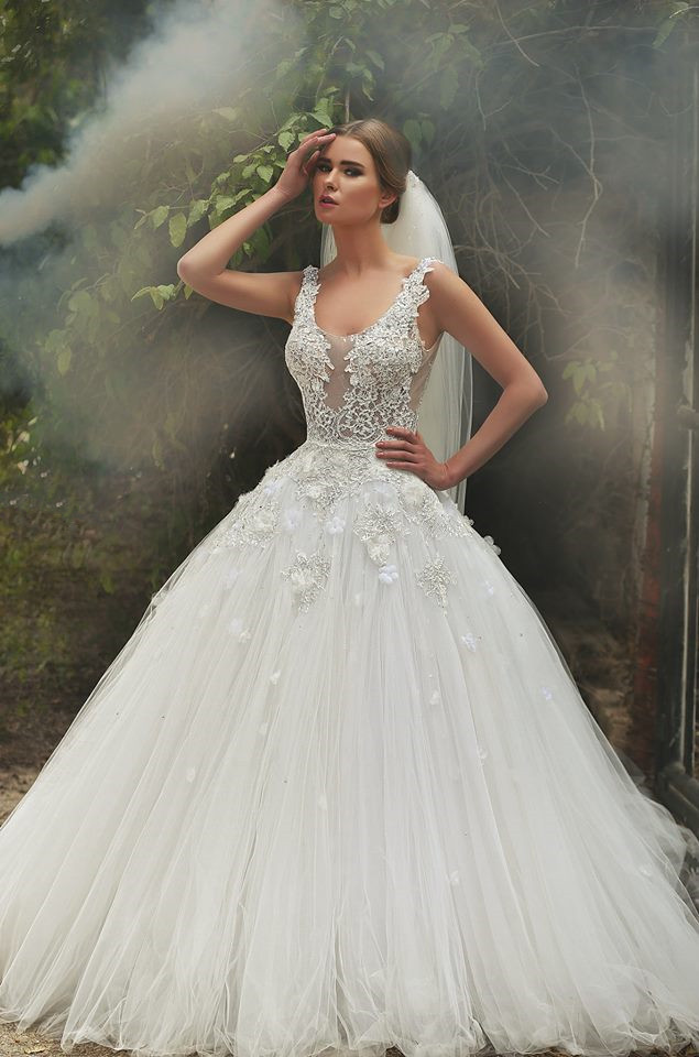 Wedding Dresses For Sale Online
 Gorgeous Lace Appliqeus Ball Gown Wedding Dress Sleeveless