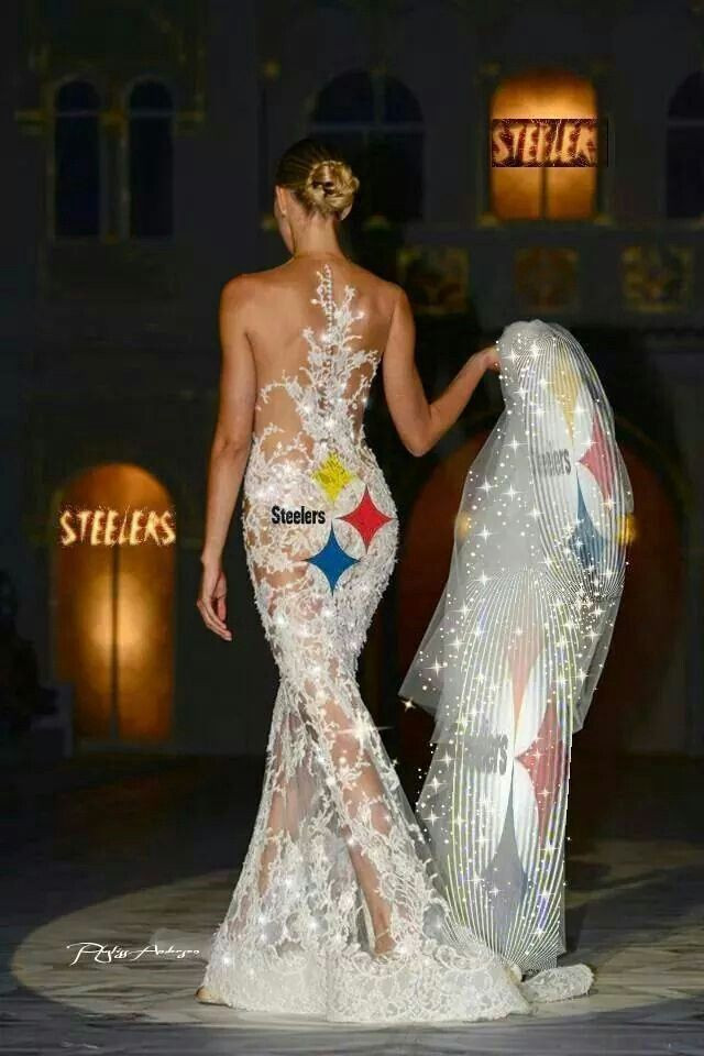 Wedding Dresses Pittsburgh Pa
 Pittsburgh Steelers s Wedding dress Cute
