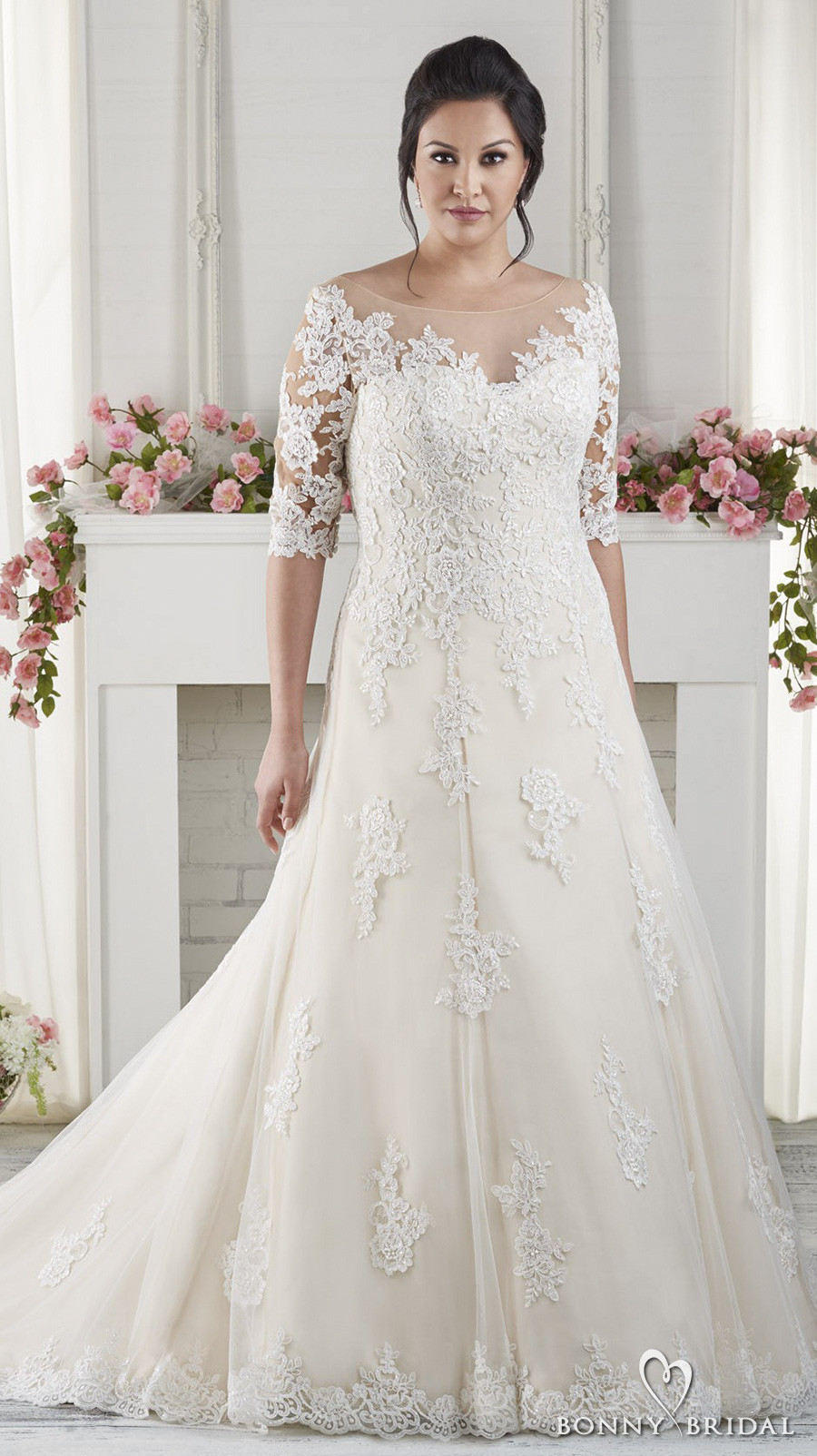 Wedding Dresses Plus Size With Sleeves
 Bonny Bridal Wedding Dresses — Unfor table Styles for