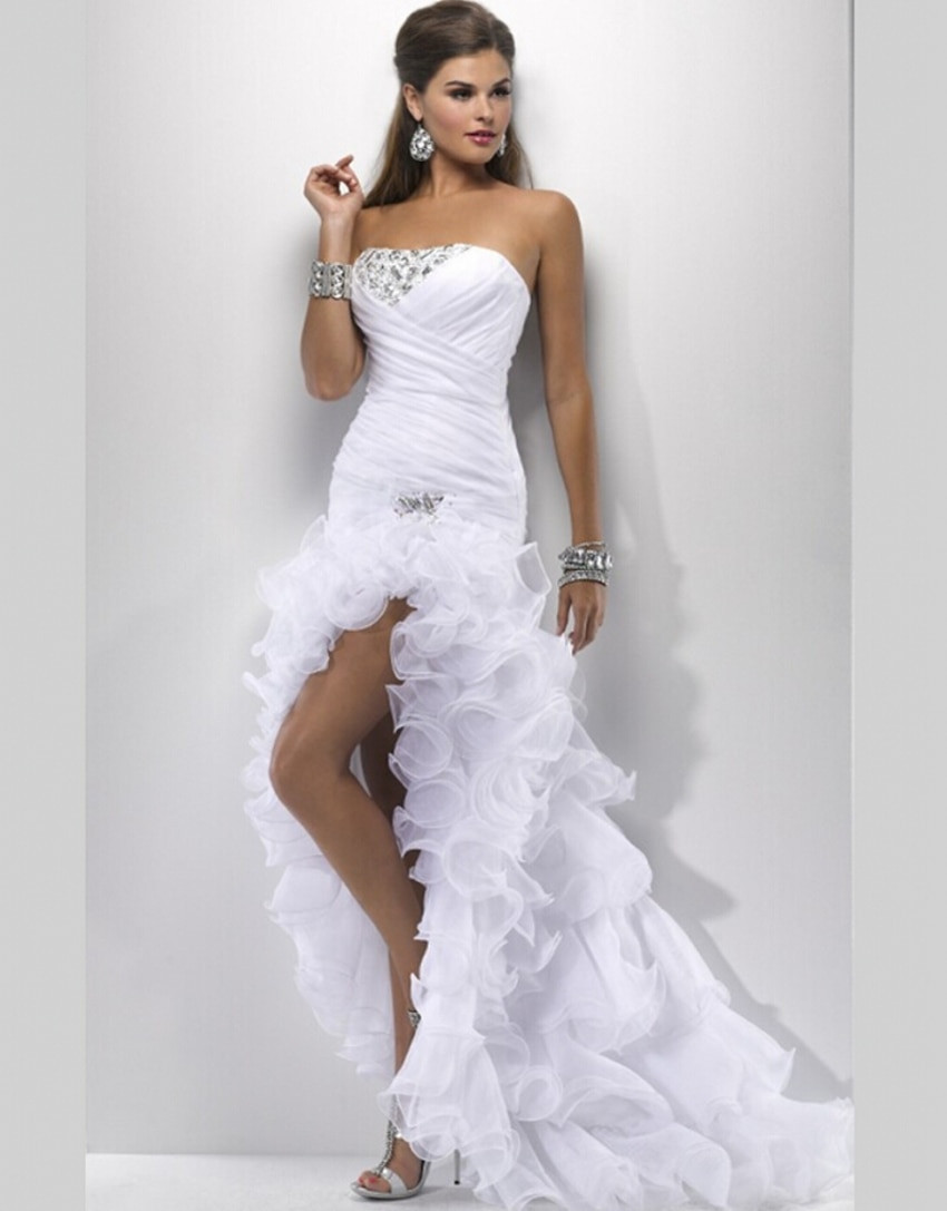 Wedding Dresses Short
 Aliexpress Buy y White Wedding Gowns Elegant Wedding dresses Short Front Long Back